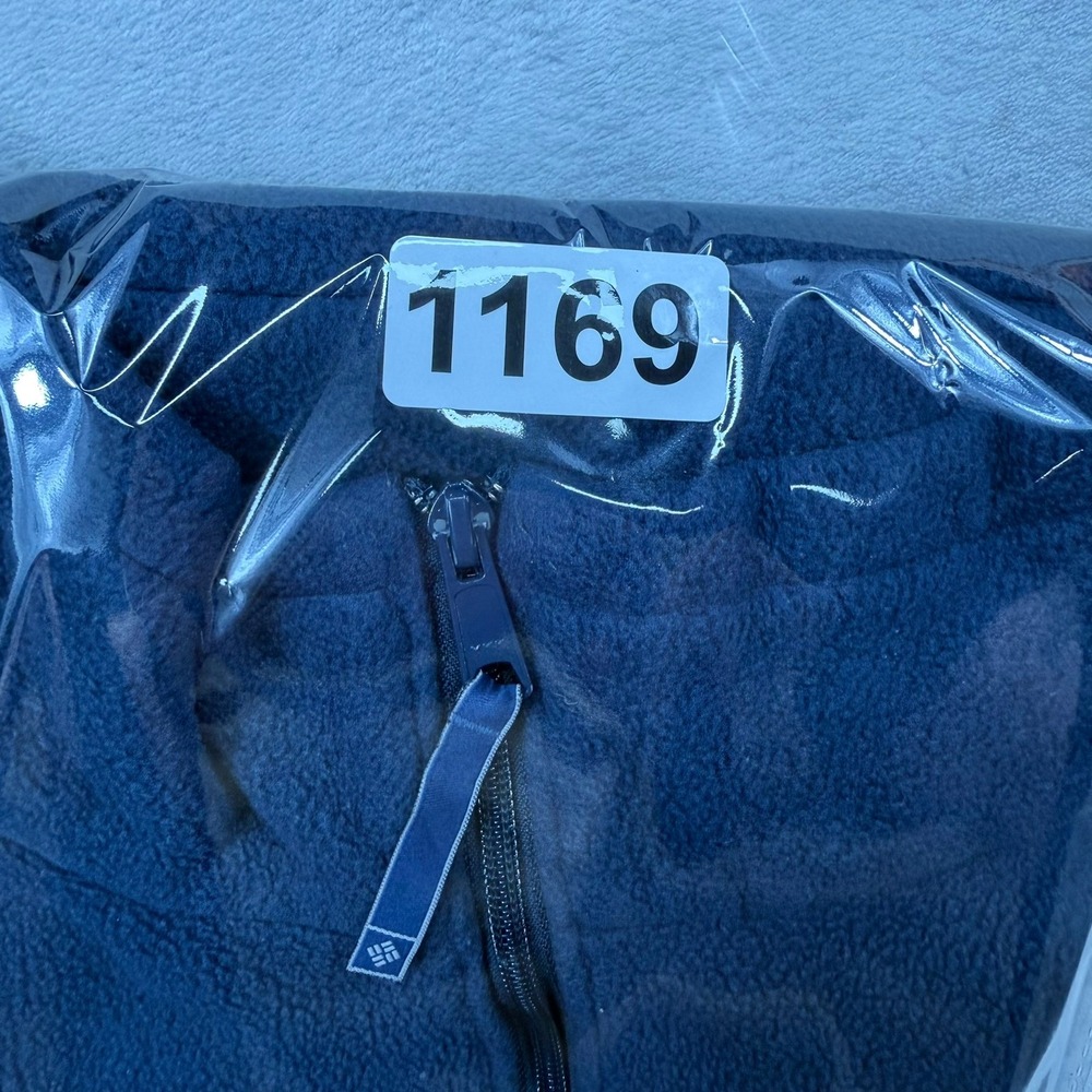 Columbia Mens Navy Blue Full Zip Fleece Vest Large - Picture 9 of 9